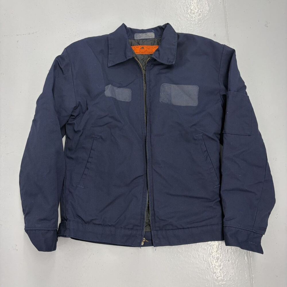 Vintage 70s Red Kap Blue Canvas Workwear Mechanics Jacket
